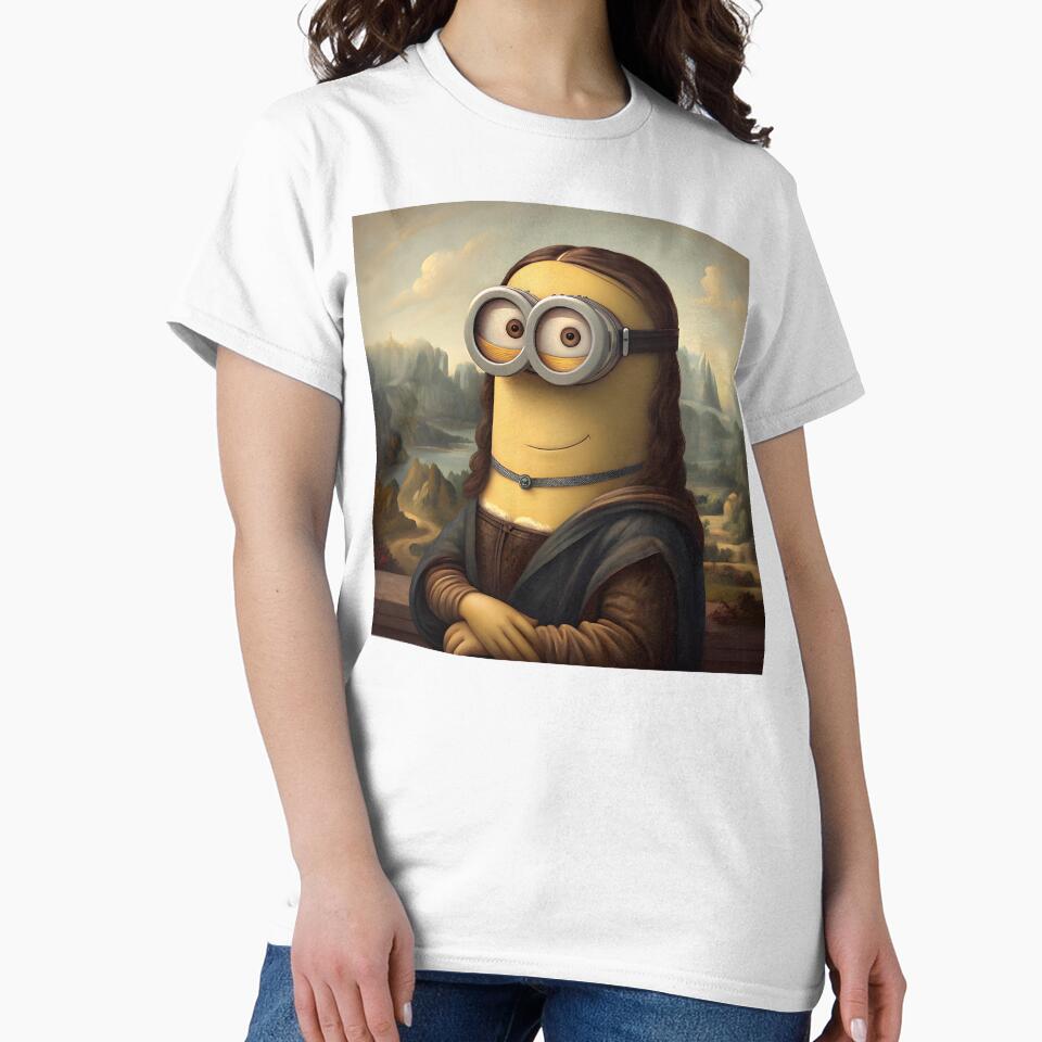 Minion Mona Lisa Parody – Whimsical Art by Fashvora