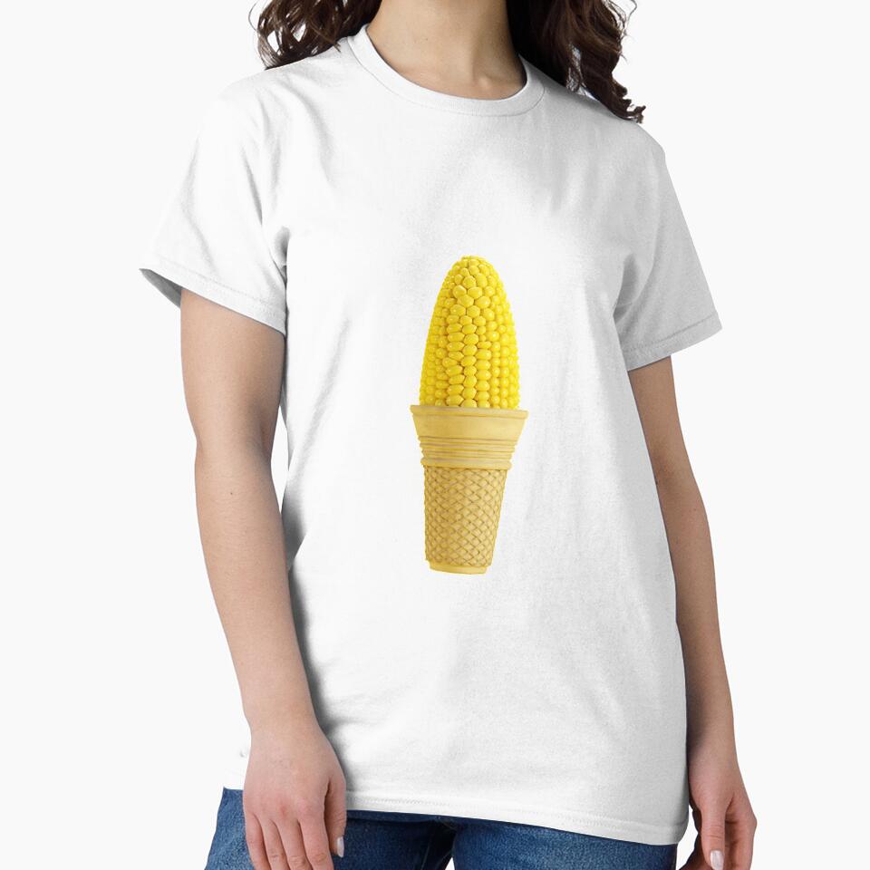 Vegan Pop Art Ice Cream Sweetcorn Cone Design by SoNifty