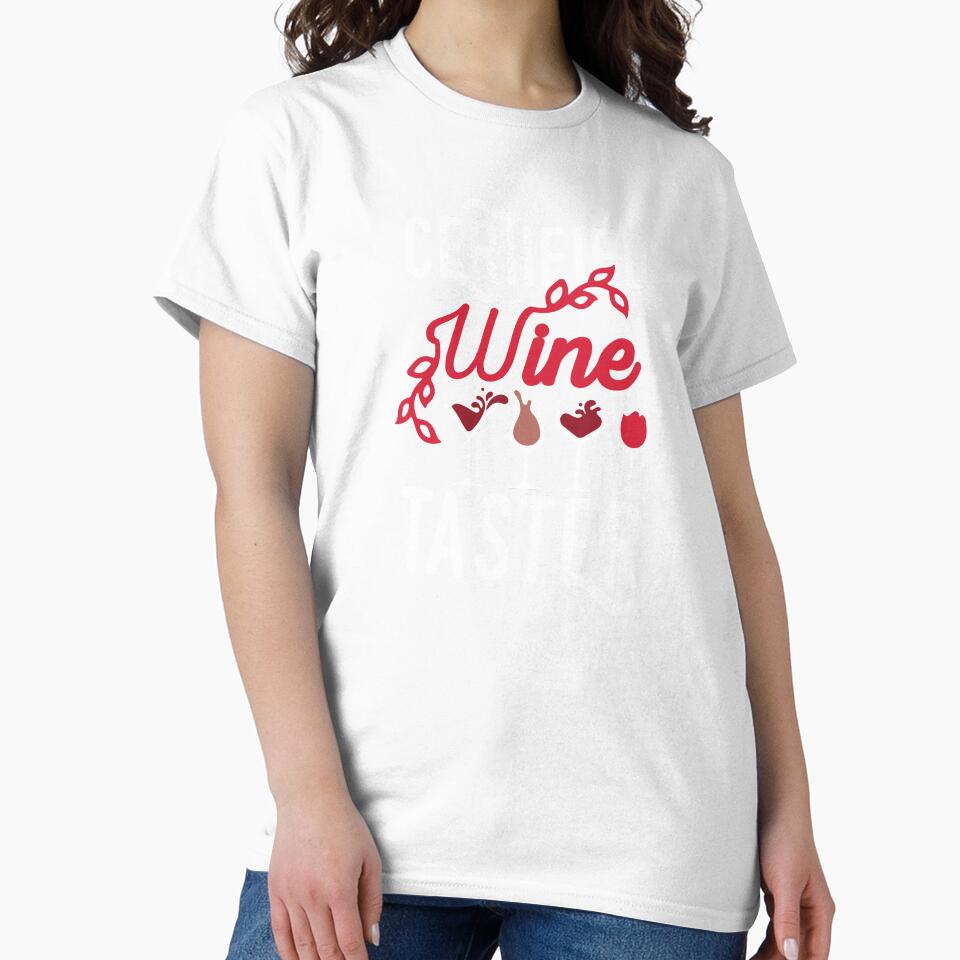 Wine Lover Certified Wine Tester Birthday Gift Idea by haselshirt
