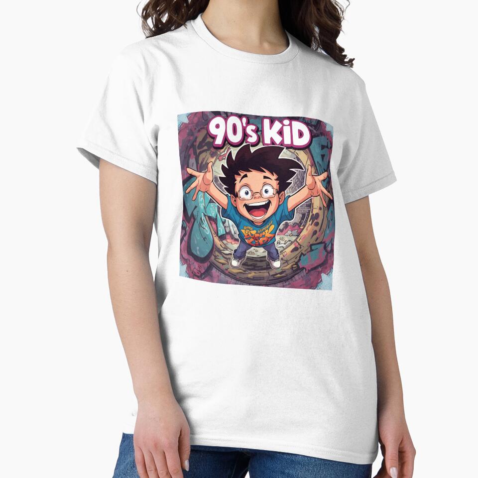 “90’s Kid Nostalgia T-Shirt – Retro 90s Style Tee” by rsuniquestyle