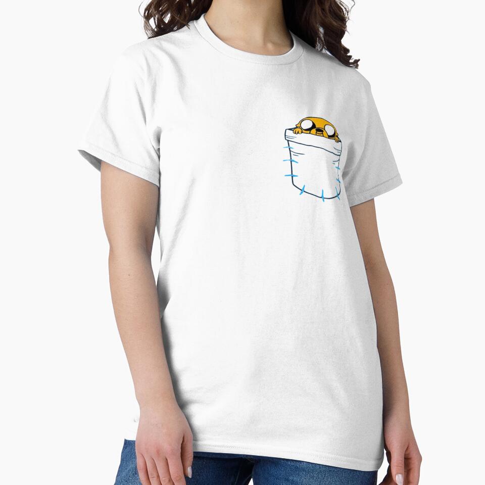 Creative print of Jake from Adventure Time in Finn's pocket by GardenGhostShop