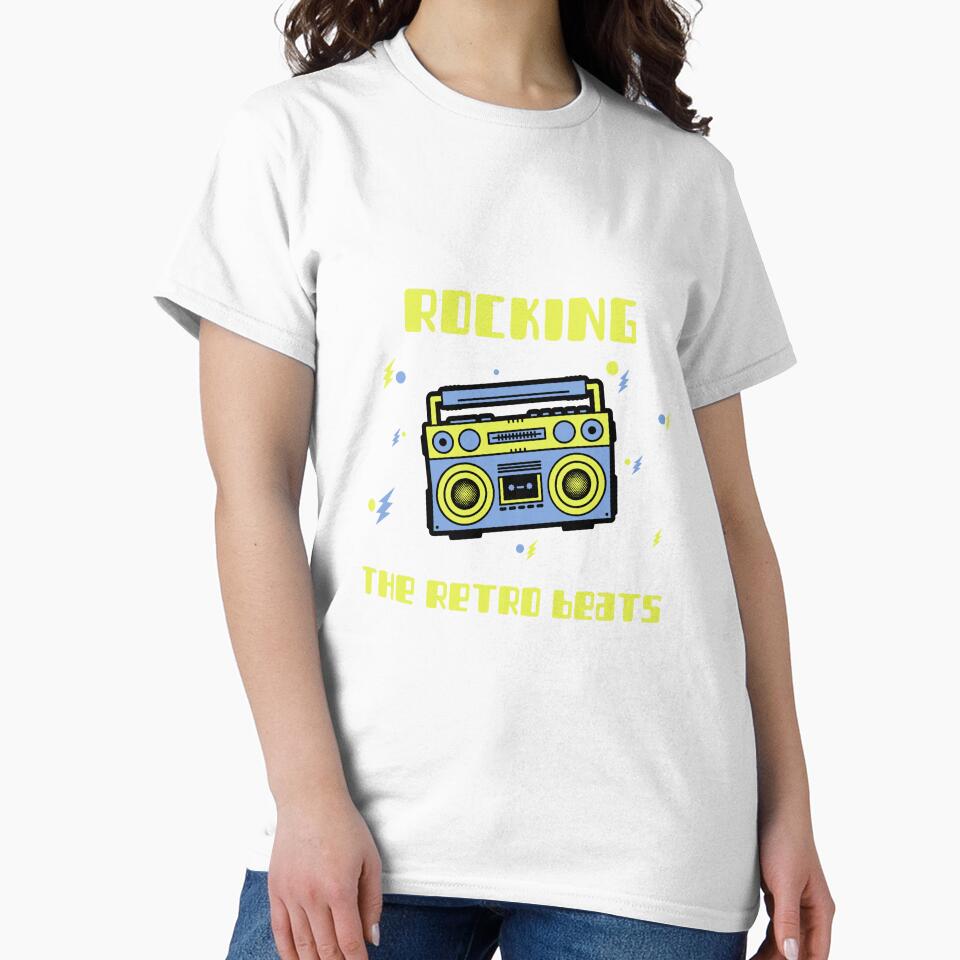 Retro Vintage 80s Music Lover Boombox by Palette Print