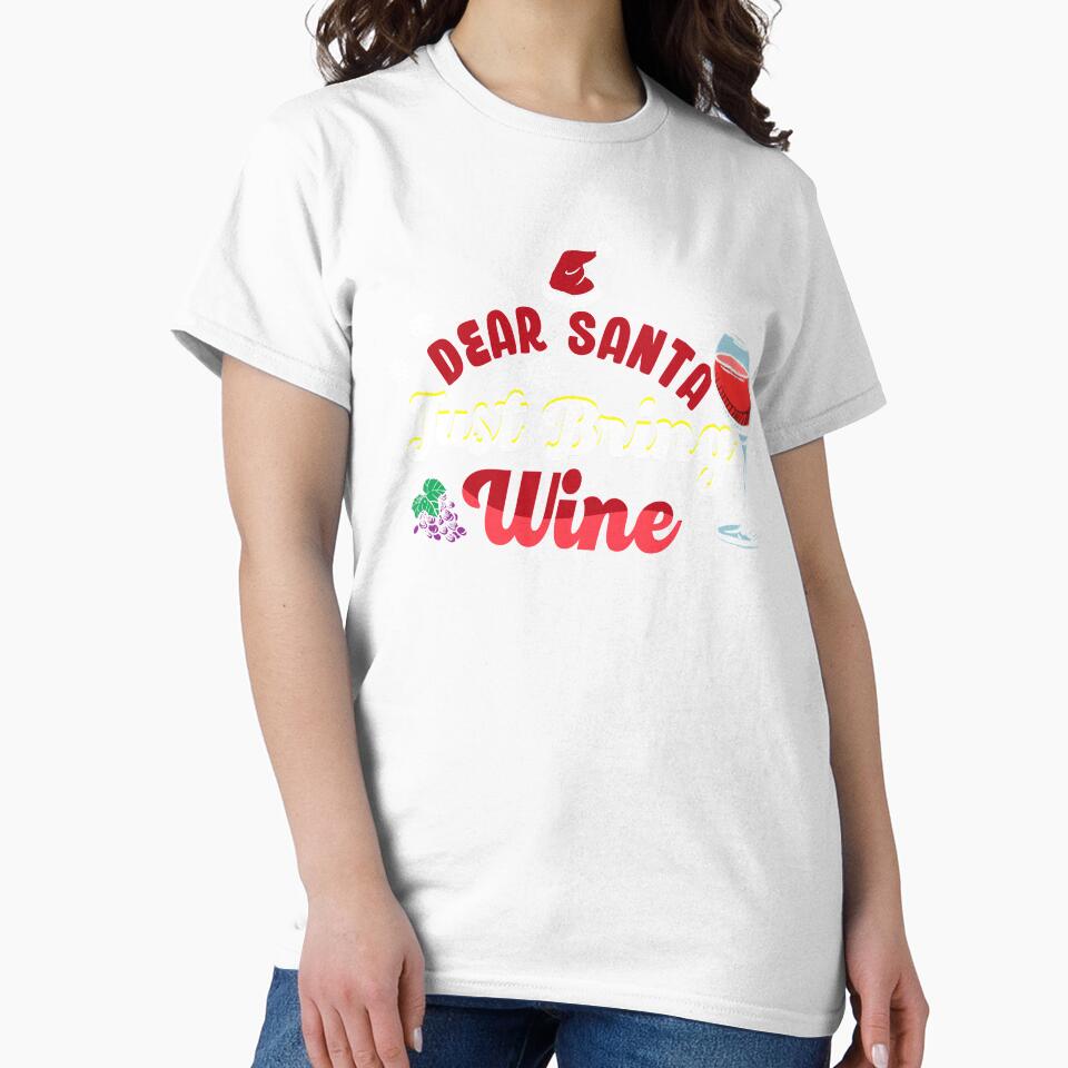 Dear Santa Just Bring Wine | Wine Lovers Christmas List by Dancing Dolphin Crafts