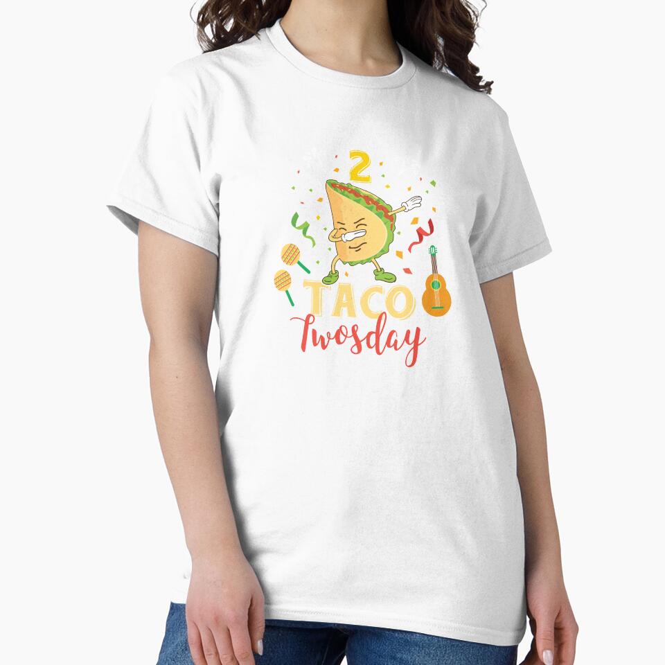 Tacos  2 Taco Twosday Dabbing Festive Birthday Gift by haselshirt