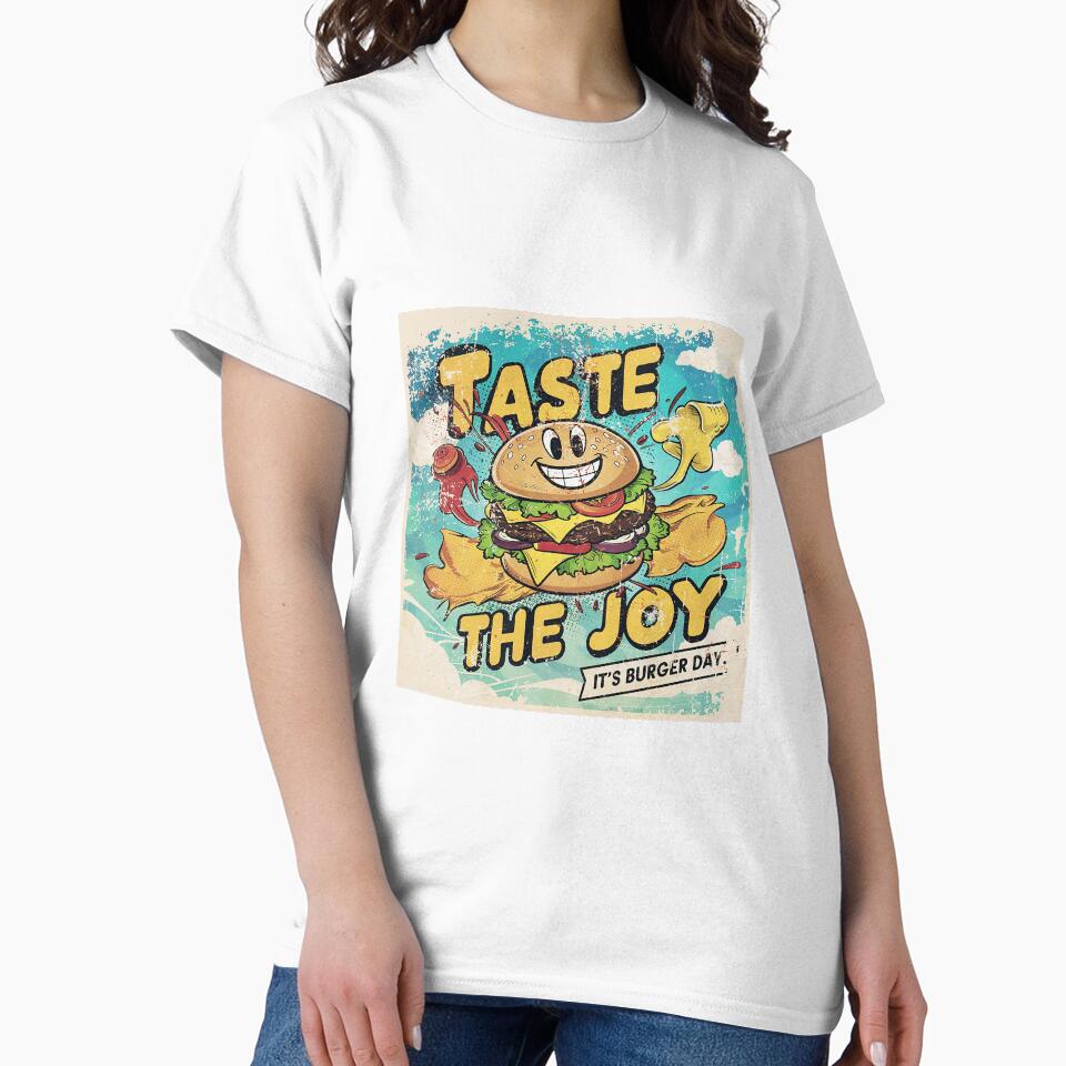 taste the joy burger day art with cartoon effects by BKSARYLIFE