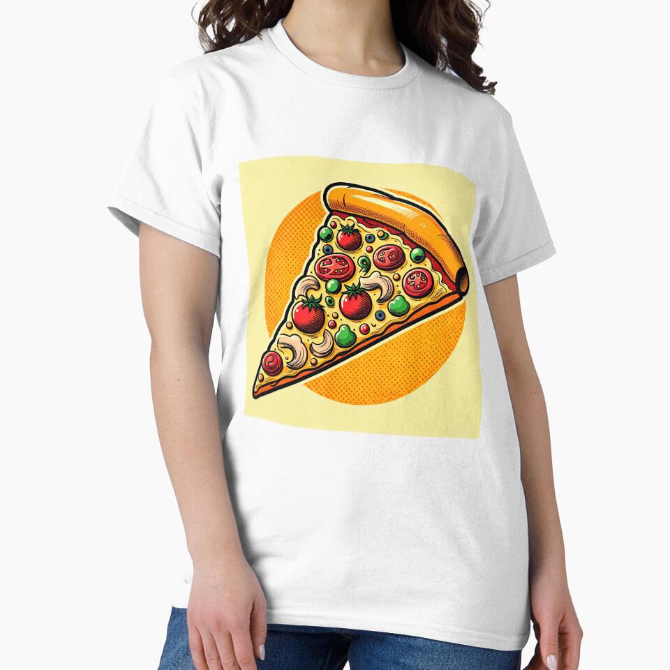Slice of Pizza Pop Art Style by artofuniverse