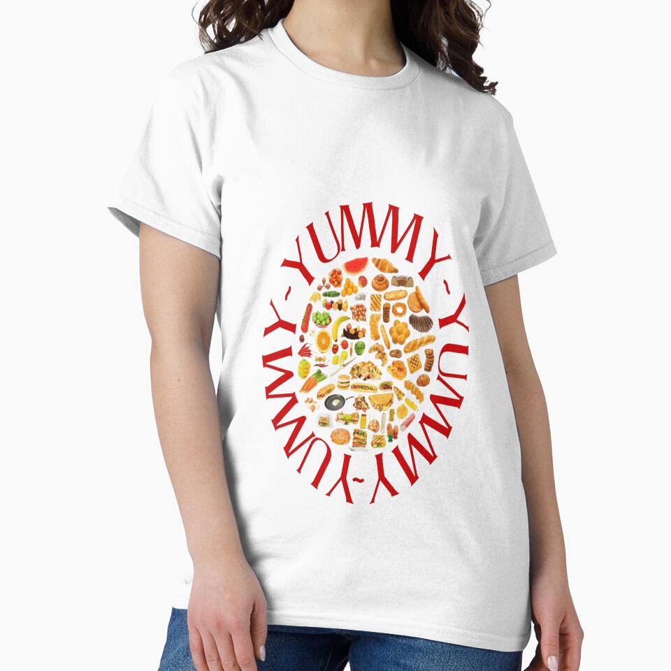 Yummy Name T-Shirt – Cute Food Lover by PrashaDesigns