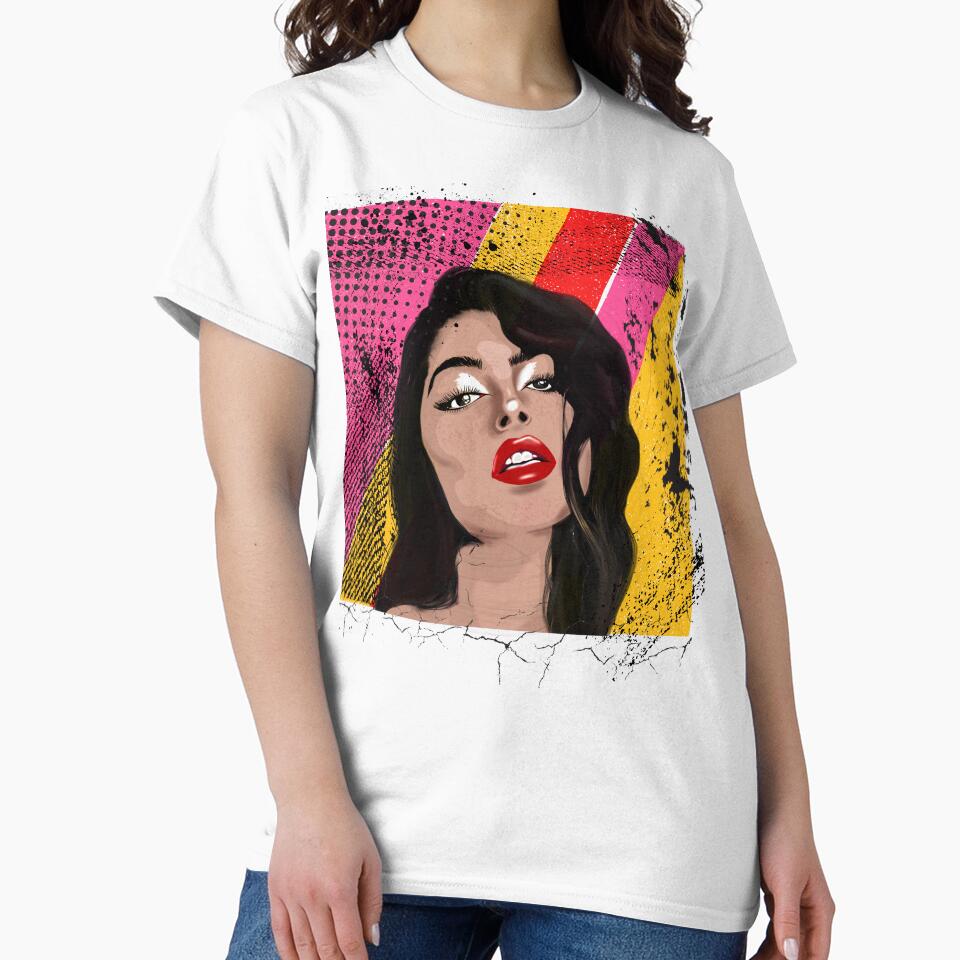 Original Vintage Pop Art | Girl looking by Mused by Melancholy