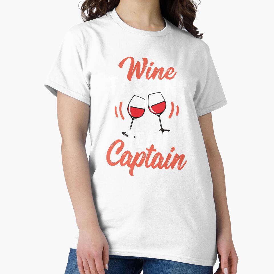 Wine Lover Wine Tasting Captain Birthday Gift Idea by haselshirt