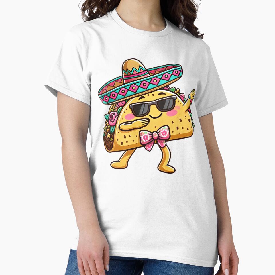 Dabbing Taco with Sombrero in Chicana Style by Dazeville Studio1541