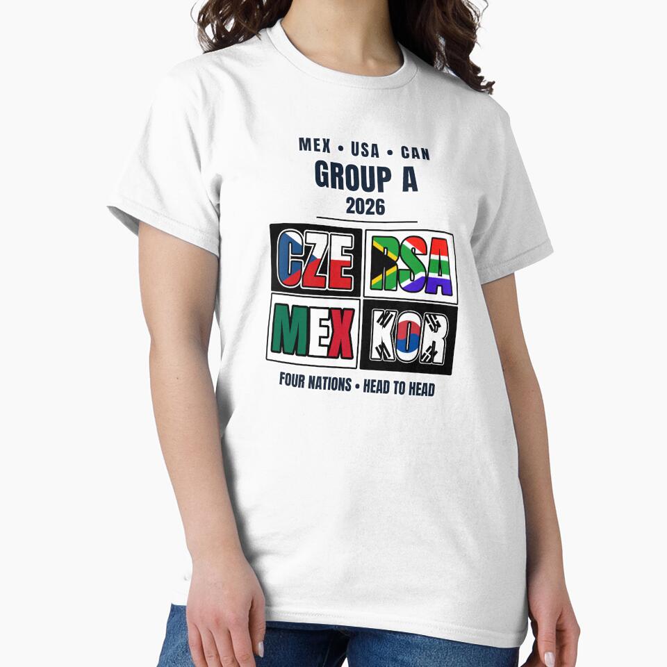 Group A Football 2026 Shirt – International Tournament Fan Design – Four Nations Head to Head by The Hairy Melon