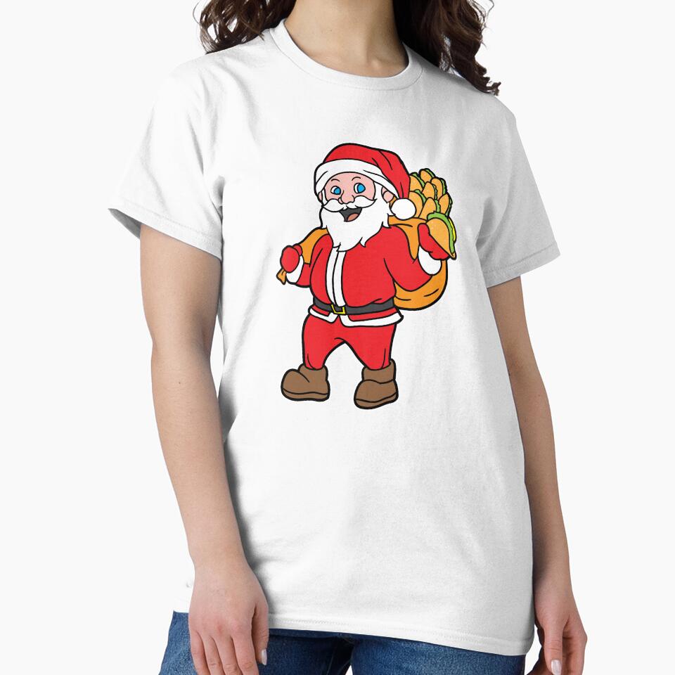 Santa Taco Bag Christmas Xmas Holiday Gift by haselshirt