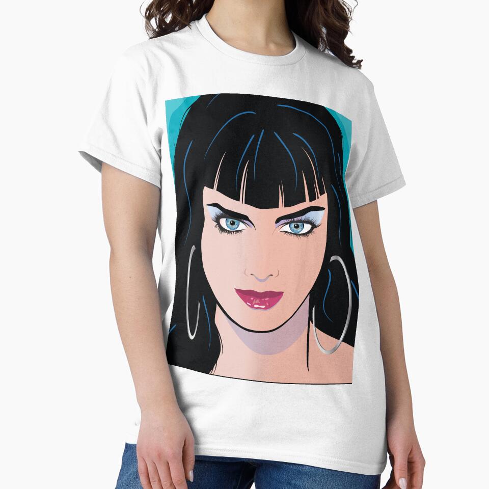 Pop Art Beautiful Woman Alicia by Frank Schuster