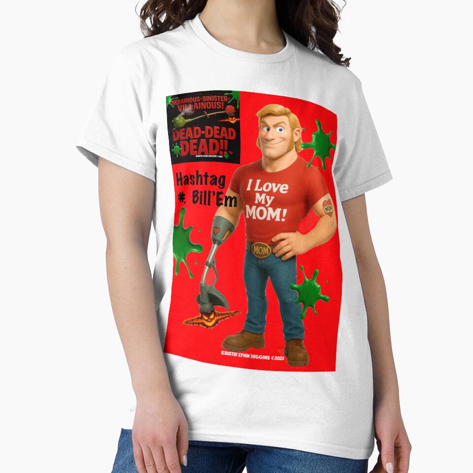 Hashtag #. Bill’Em horror parody character by Author-Creator