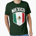Mexico National Flag World Sport Stadium Fan T Shirt Supporter Jersey Football Cup TShirt by screenworks