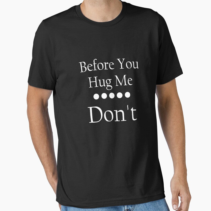 Non Hugger Funny No Hugs graphic for Men Who Don't Like to Hug design by doodabobs