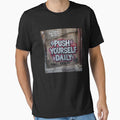 Push Yourself Daily – Gym Motivation Fitness Quote T-Shirt by rsuniquestyle