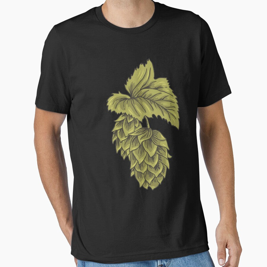 Beer Hops T-Shirt Gift For Beer Drinkers by Manisma Road