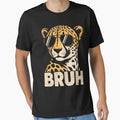 Bruh Cheetah Meme Graphic Tee Men Boys Animal Print Kids by FrankIsabel