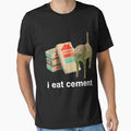 I Eat Cement Cursed Cat Funny Oddly Specific Meme by TobieHatfield