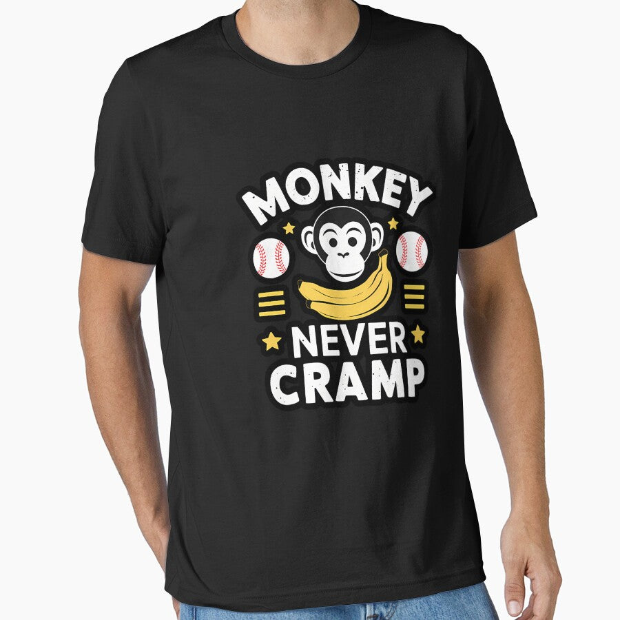 Monkey Never Cramp - Funny Baseball by Vevonina
