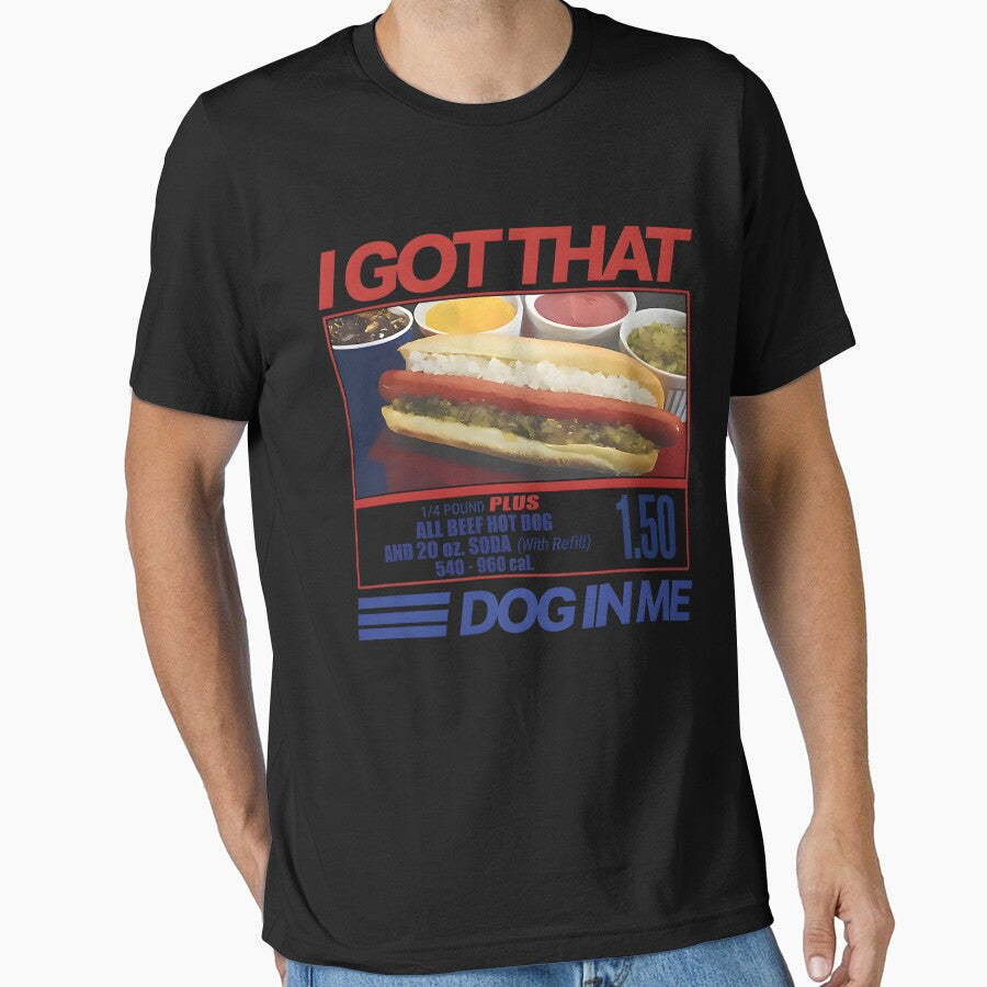 Retro Vintage I Got That Dog In Me Funny Hotdog Men Women by mjohnson9