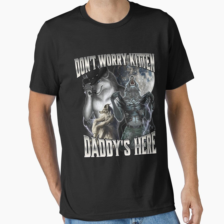 Don't Worry Kitten Daddy's Here Alpha Wolf Male Meme by KathieFaugh