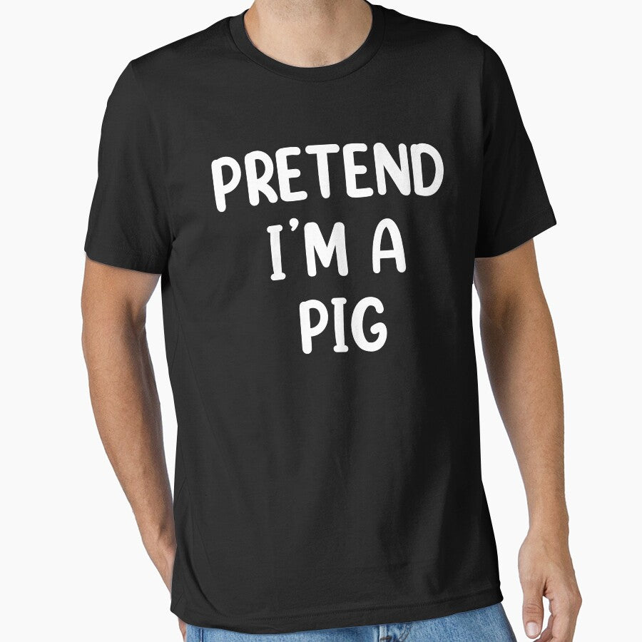 Pretend I'm A Pig Costume Funny Halloween Party by creativebrother