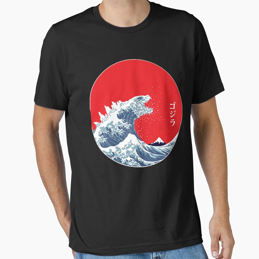 Art 90s Hokusai Kaiju Classic T-Shirt by LuisSalazar