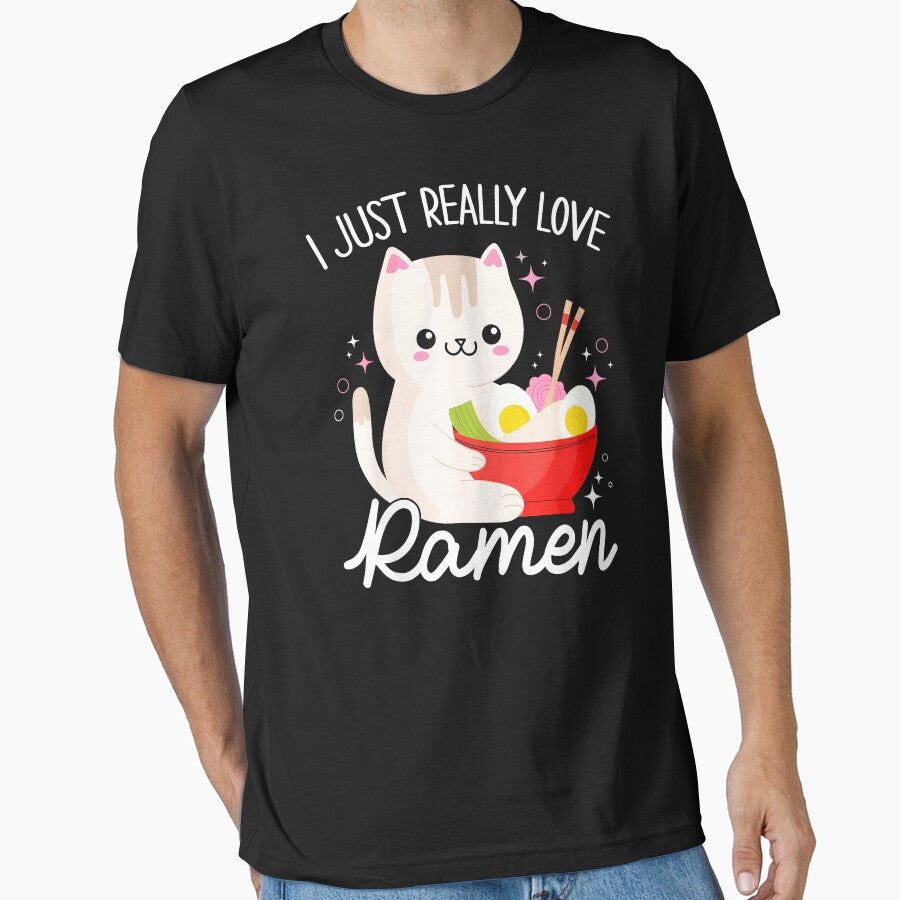 I Just Really Love Ramen Cat Lover Japanese Foodie by AmaXONIC