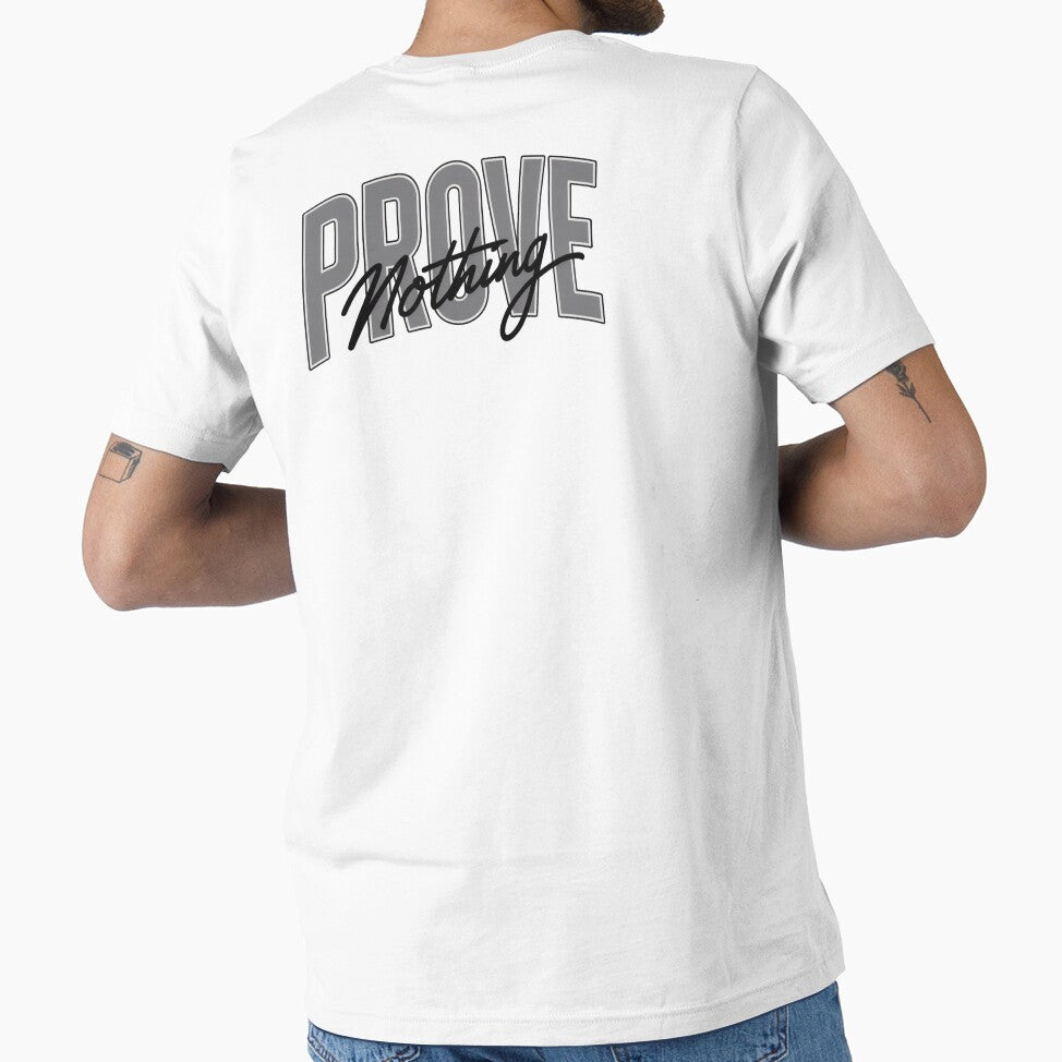 Prove Nothing – Minimal Streetwear Urban Typography Design by HOODYBUDSTYLES