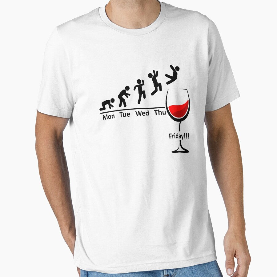 Finally Friday Wine - Red Wine Gift for Wine Drinkers Wine Lovers by urban-design