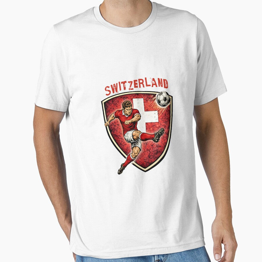 Switzerland - 2026 Futbol Retro Style by Tee Nook