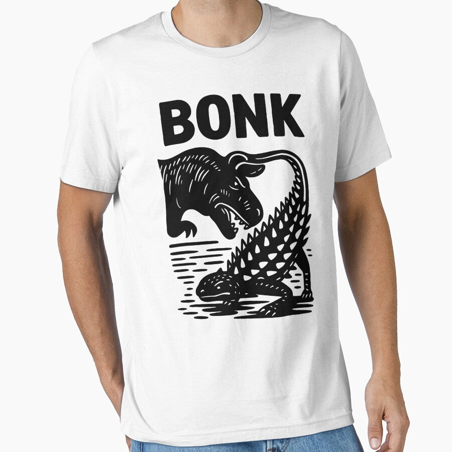 Funny Bonk Dinosaur Ankylosaurus Dino Prehistoric Humor by pansak
