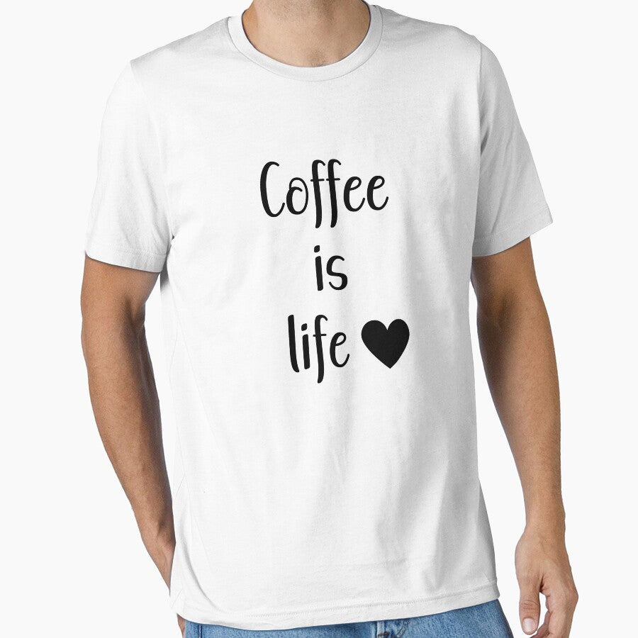Coffee is Life : Bold Coffee Lover Quote Design by UniGift