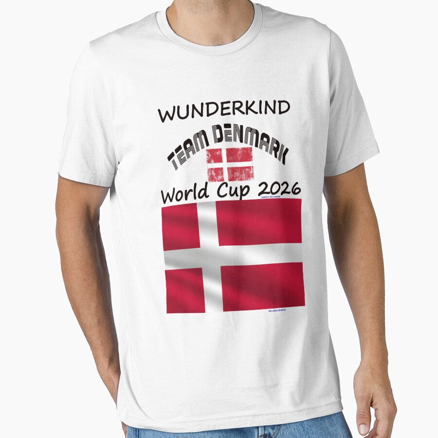 Denmark Fan T‑Shirt world Soccer Cup 2026 DK outfit by cabevo