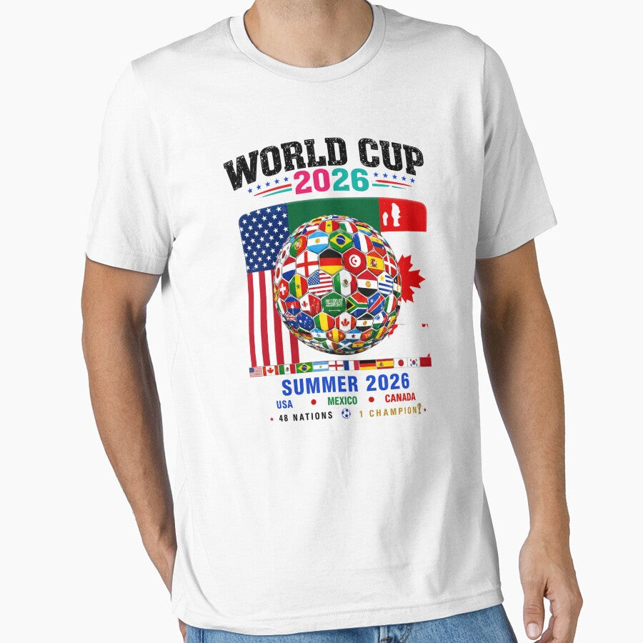 World Cup 2026 Summer 48 Nations 1 Champion USA Mexico Canada soccer ball by PMartistArtStu