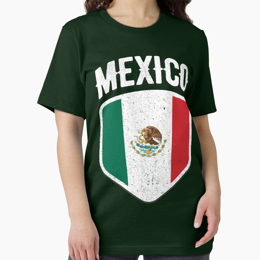 Mexico National Flag World Sport Stadium Fan T Shirt Supporter Jersey Football Cup TShirt by screenworks
