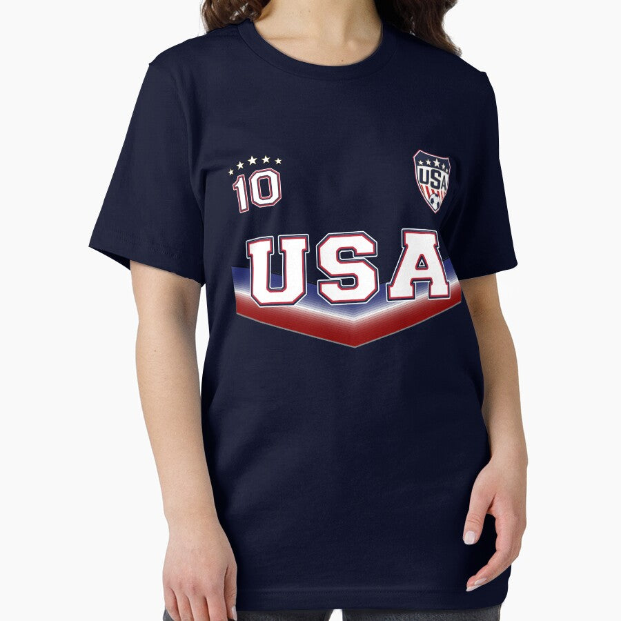 USA Soccer T shirt with Number 10 by fermo