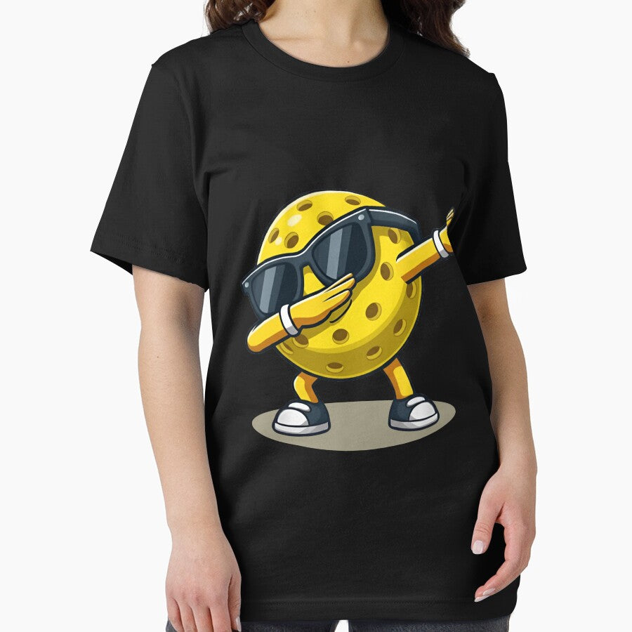 Dabbing Pickleball Cool Cartoon Character by LarryMBrown