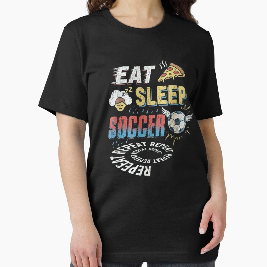 Eat Sleep Soccer Repeat Funny Soccer Fan Vibes Meme by Yellowriversss