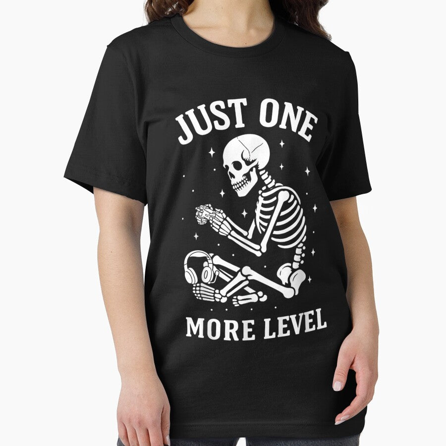 Just One More Level Gamer Skeleton Funny by StickChic