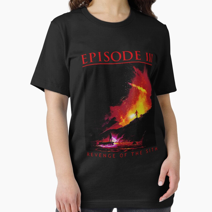 Episode 3 Revenge of The Sith Lightsaber Retro Vintage Shirt Movies Poster by RussCrosby