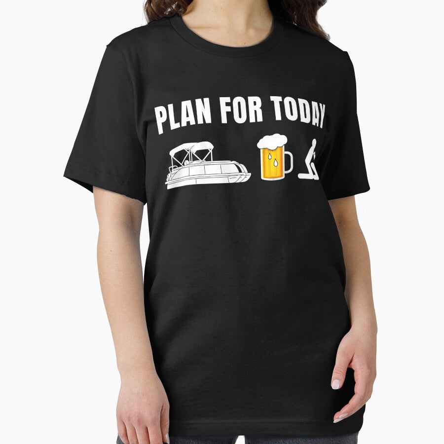Funny Plan for Today Boating Beer by Starry Night Creative Art