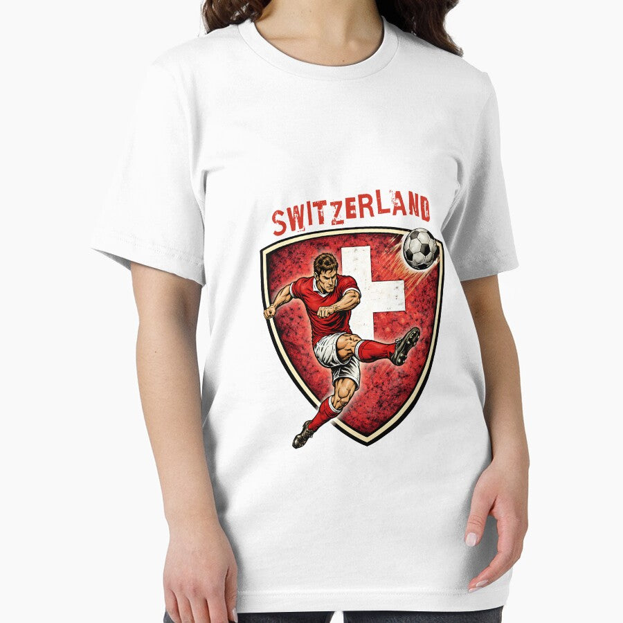 Switzerland - 2026 Futbol Retro Style by Tee Nook
