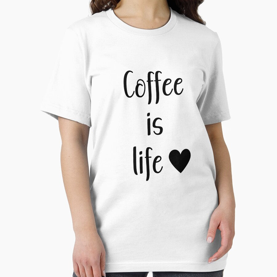 Coffee is Life : Bold Coffee Lover Quote Design by UniGift