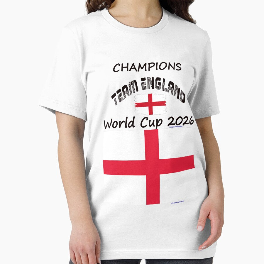 England Fan T‑Shirt world Soccer Cup 2026 UK outfit by cabevo