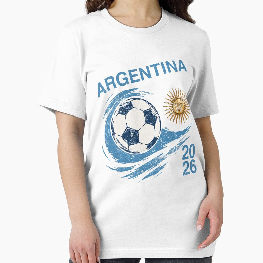 Argentina Football Fan Shirt 2026 Argentine Flag Supporter Tee International Tournament Fan Gift by LessIsLoud