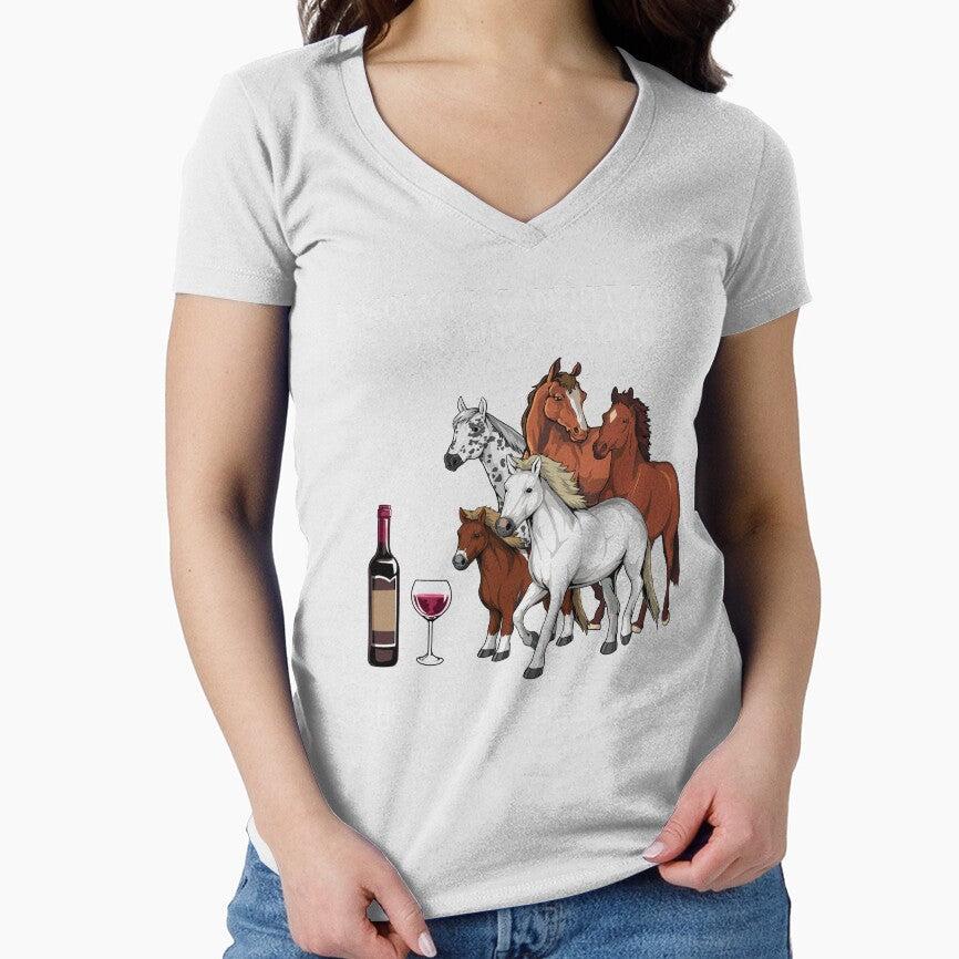 Funny Women Horses and wine by TeeDoozy