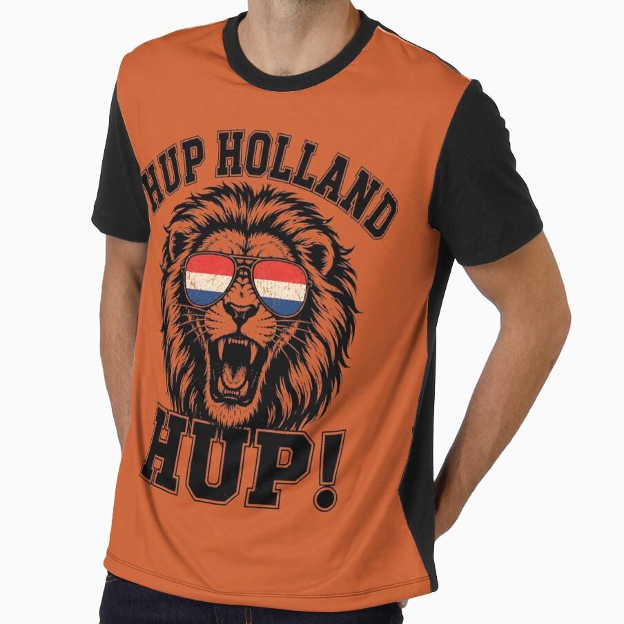 Hup Holland, Netherlands Flag Lion, Nederland Football by littlemiscat